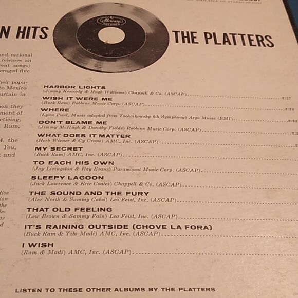The Platters Vinyl Record - More Encore of Golden Hits - Picture 5 of 10